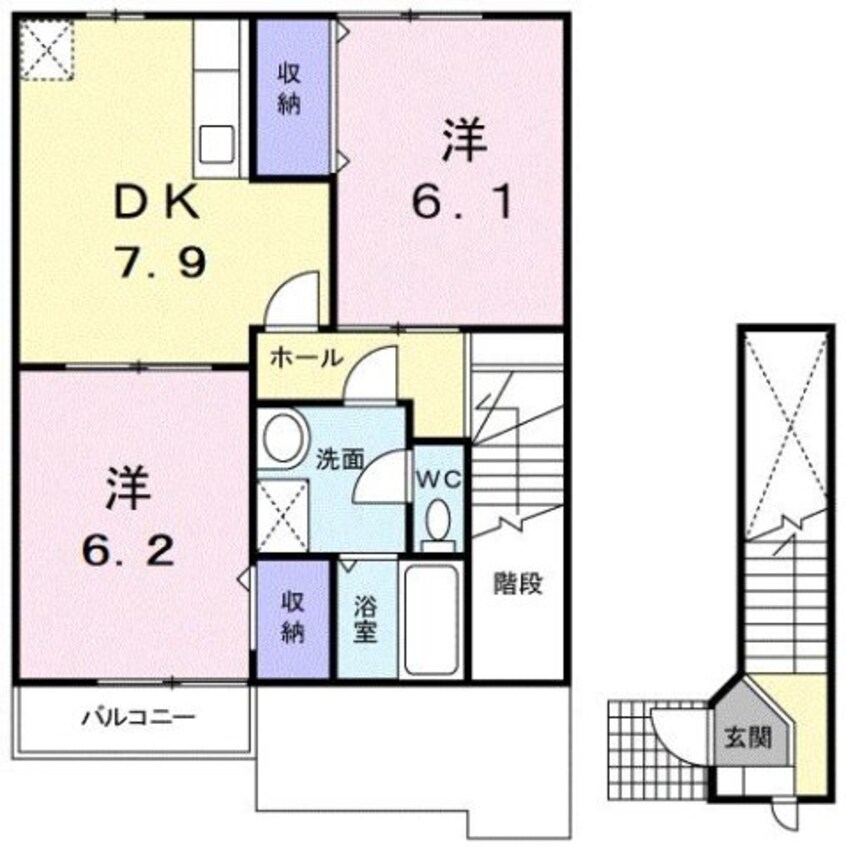 間取図 エスポワールＢ