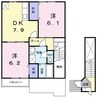エスポワールＢ 2DKの間取り