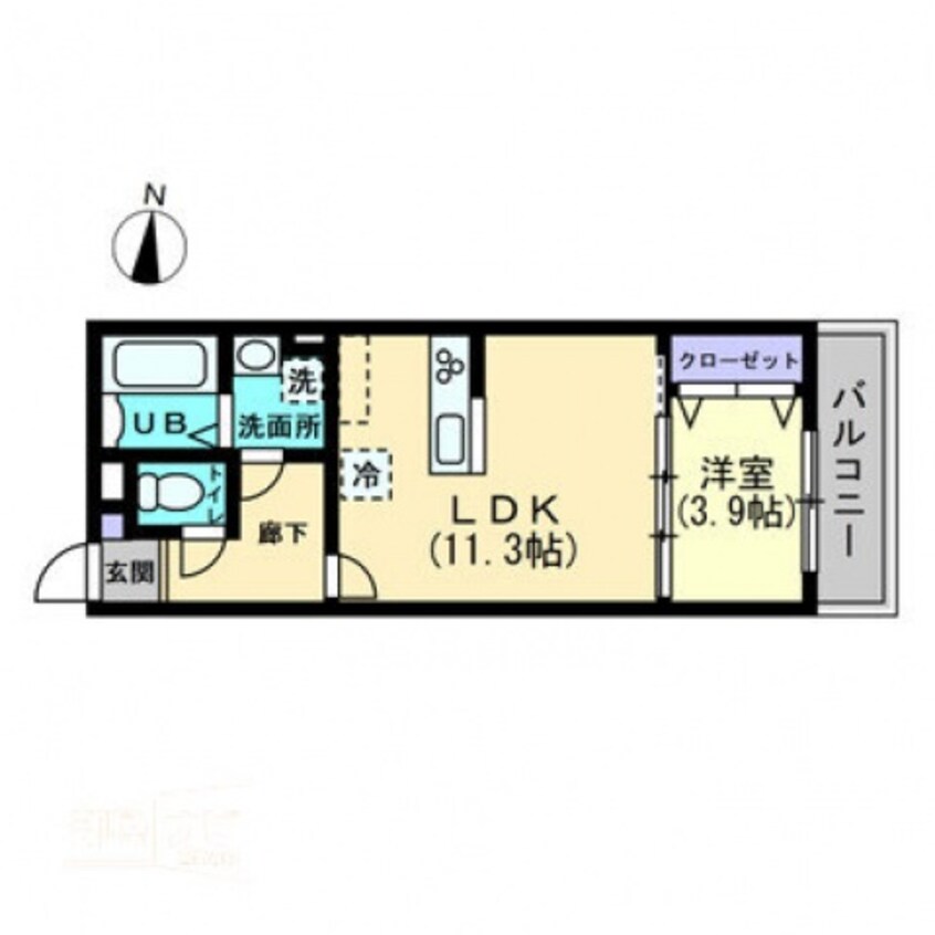 間取図 クレール東福山