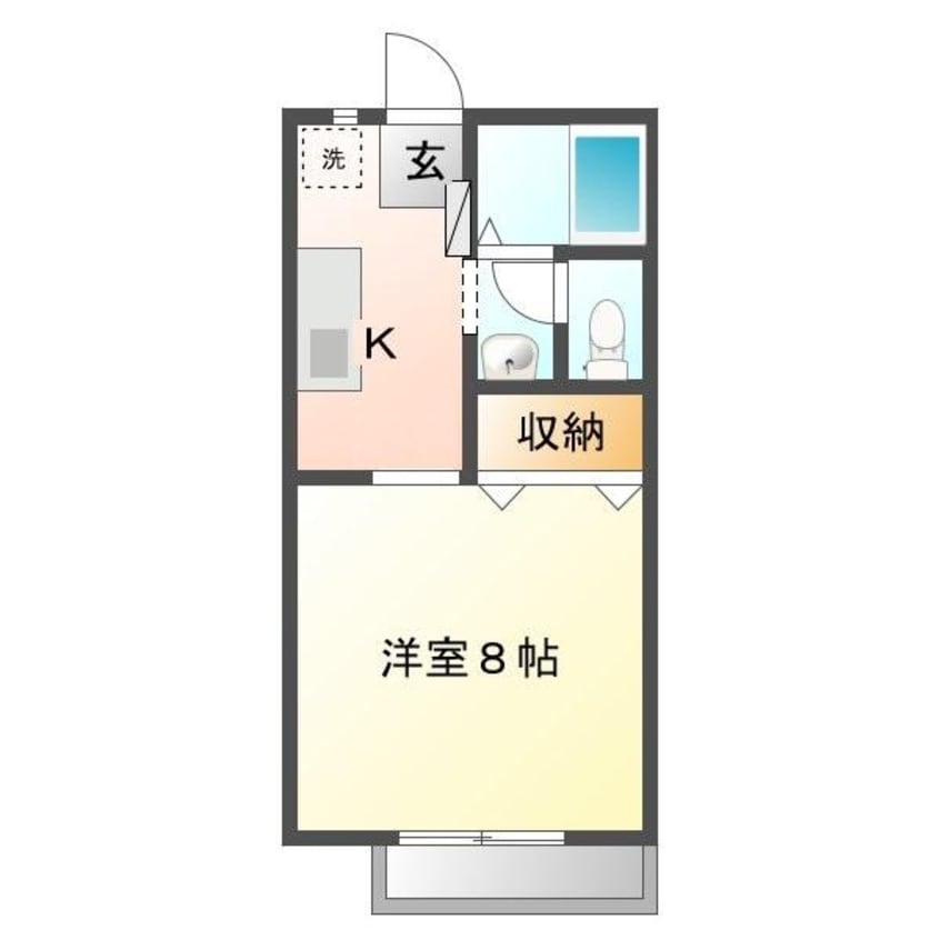 間取図 サンハイツタクマ