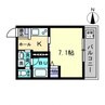 Maison deQuatre Ⅲ 1Kの間取り