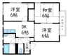 ルイール五番館 3DKの間取り