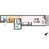 D-room沖野上Ⅱ 1Rの間取り
