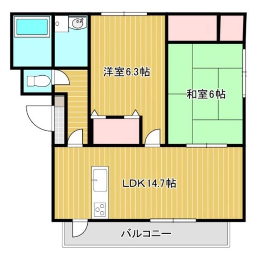 間取図 リバージュ山手