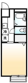 サンライフ多治米 1Kの間取り
