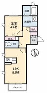 エトワール御船 1LDKの間取り