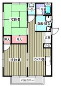 コーポ明王台の間取図