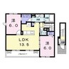 ロイヤル　ティアラＡ 2LDKの間取り