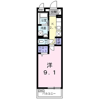 間取図 ルクレイル西桜