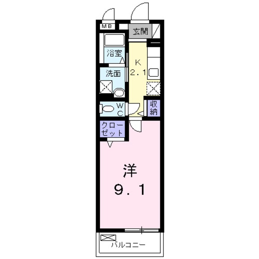 間取図 ルクレイル西桜