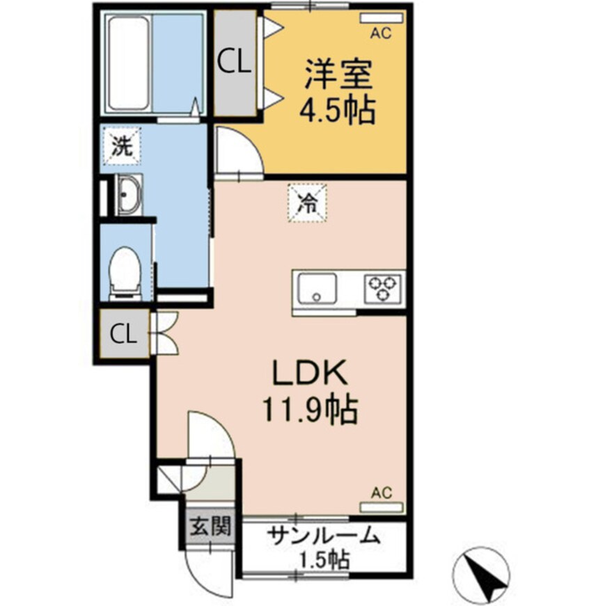 間取図 サントーシャ