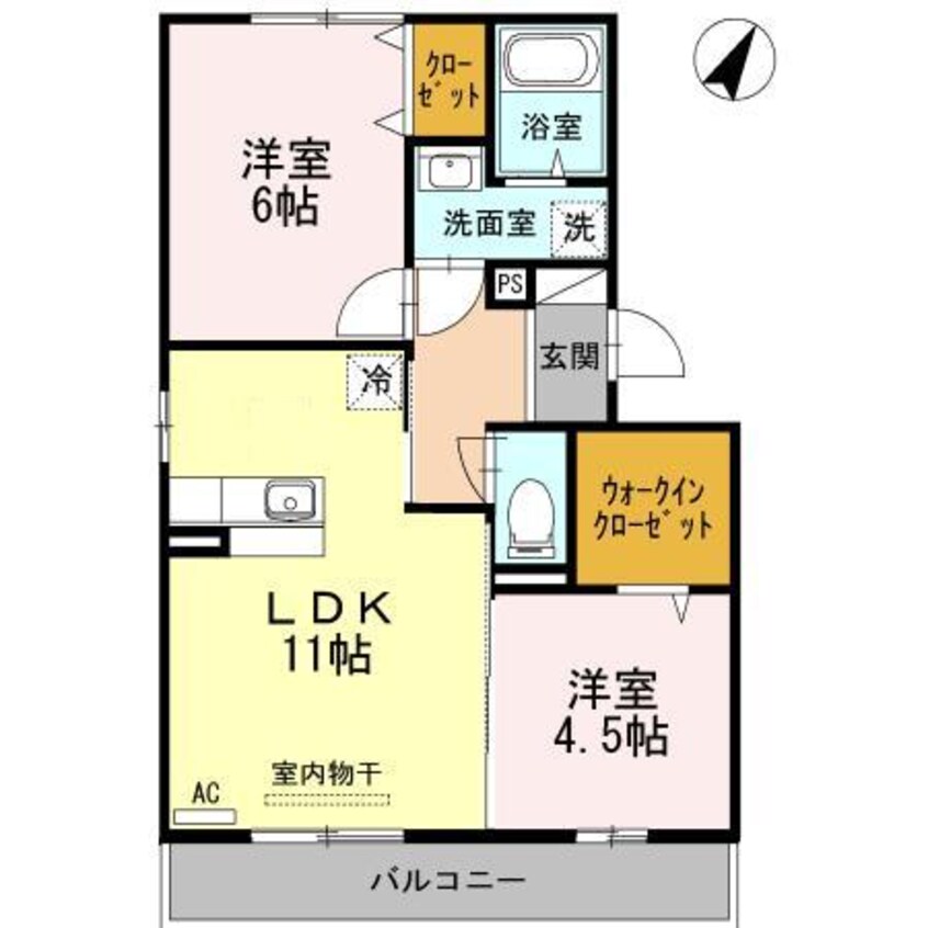 間取図 レジデンスK