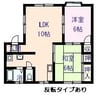 ヴィラ丹波屋B 2LDKの間取り