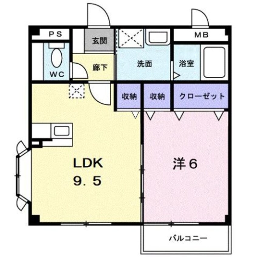 間取図 サニー　ヴィオラ
