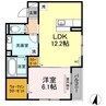 ダンホームA 1LDKの間取り
