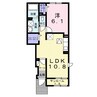 プリムヴェールＡ 1LDKの間取り
