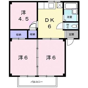 間取図 シティハイツみのかみＡ