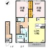 ウィット西川口 2LDKの間取り