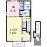サニーガーデン　Ｋ 1LDKの間取り
