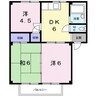 アーバンハイツＢ 3DKの間取り