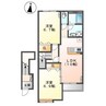 ビビエンダⅡ 2LDKの間取り