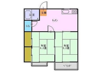 間取図 フォレストコーポ　A棟