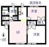 ウィングス神島W 2LDKの間取り