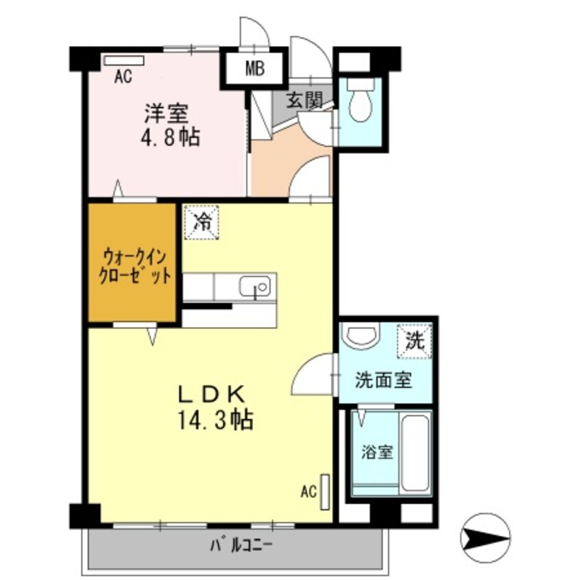 間取図 バンガーデン