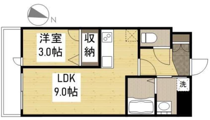 間取図 月光福山三吉町