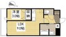 月光福山三吉町 1LDKの間取り