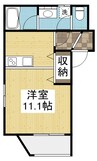 ポルシェ松浜 1Rの間取り