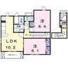 レジデンス・セレノ 2LDKの間取り
