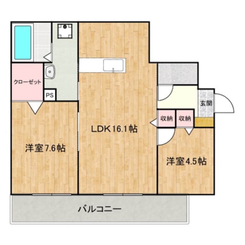 間取図 曙町１丁目新築マンション