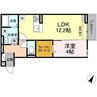 ツィール 1LDKの間取り