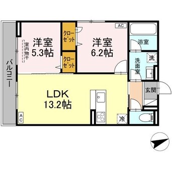 間取図 サントピア新涯Ⅱ