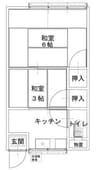若葉荘 2Kの間取り