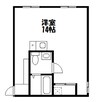 アバンティビル 1Rの間取り