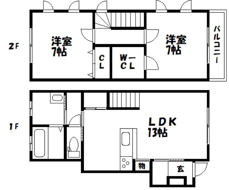 間取り図 セリパープ津之郷　西　C