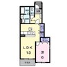 コントラーダＡ 1LDKの間取り