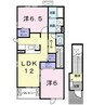マナ　サフラワー 2LDKの間取り