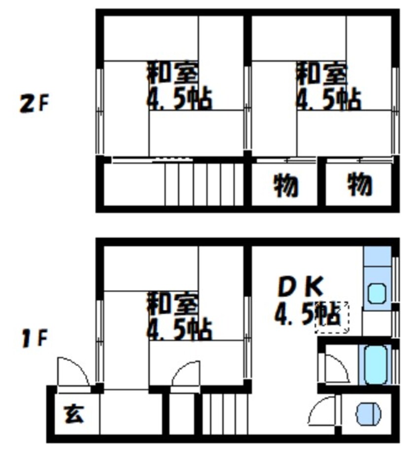 間取図 木之庄町6丁目貸家