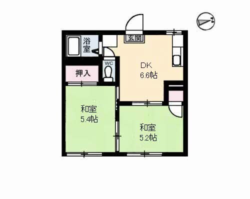 間取り図 サンライズA棟