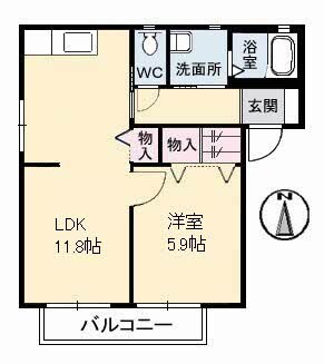 間取り図 サザンコーポラス C棟