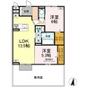 D-ROOMフィオーレ 2LDKの間取り