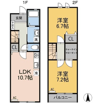 間取図 アルヴィータB棟