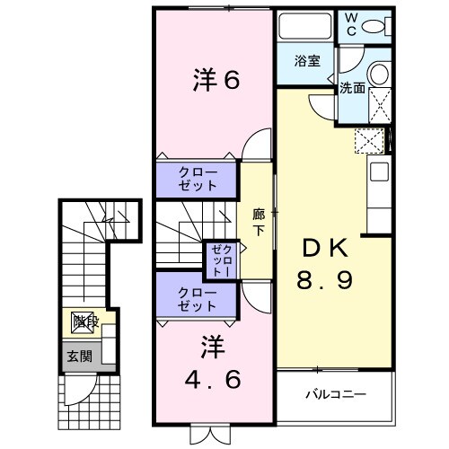 間取り図 サン・ビ・アレイド加茂Ｃ