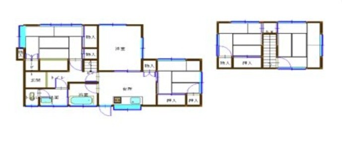 間取り図 向陽町2丁目貸戸建て