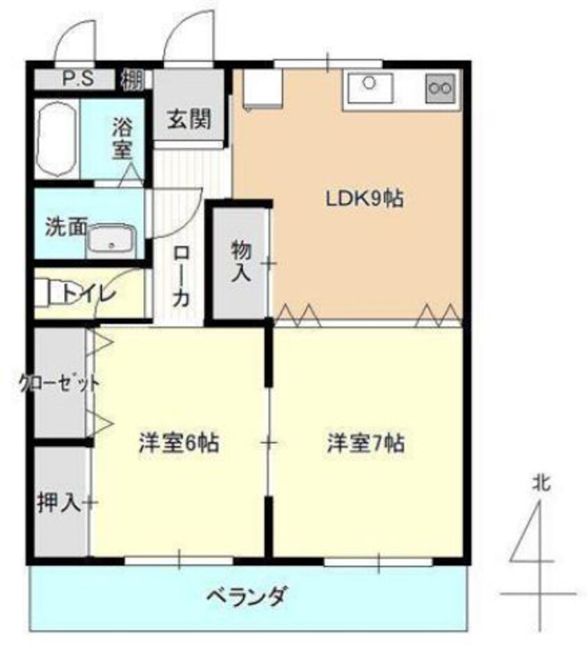 間取図 トミオビルⅡ