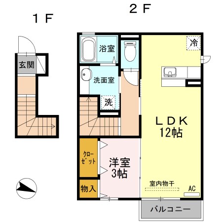 間取り図 井原鉄道井原線/井原駅 徒歩10分 2階 築9年