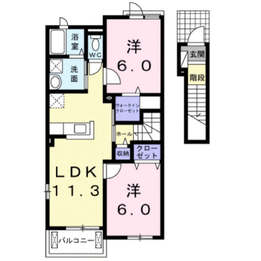 間取図 ジェルメⅡＡ